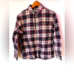 Plaid Button-Up Shirt